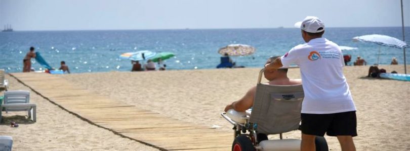 Disabled beach in Alanya
